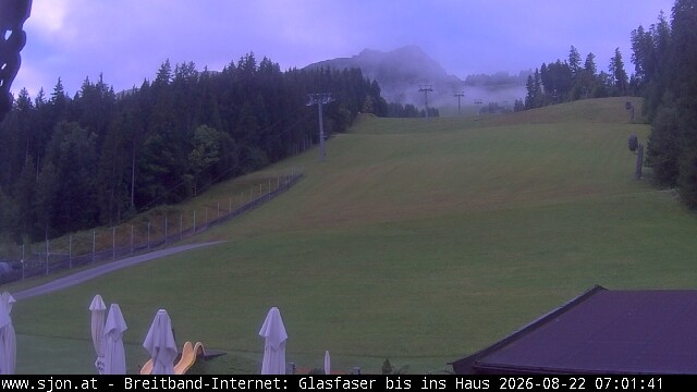 Archived image Webcam St Johann/Tyrol: Mountain restaurant Grander Schupf