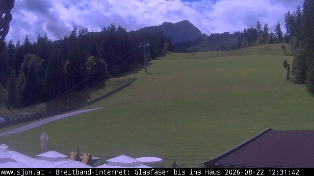 Archived image Webcam St Johann/Tyrol: Mountain restaurant Grander Schupf