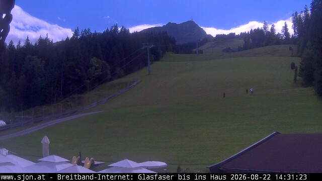 Archived image Webcam St Johann/Tyrol: Mountain restaurant Grander Schupf