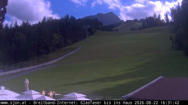 Archived image Webcam St Johann/Tyrol: Mountain restaurant Grander Schupf