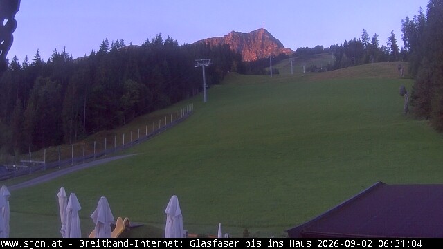 Archived image Webcam St Johann/Tyrol: Mountain restaurant Grander Schupf