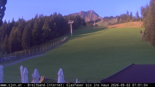 Archived image Webcam St Johann/Tyrol: Mountain restaurant Grander Schupf