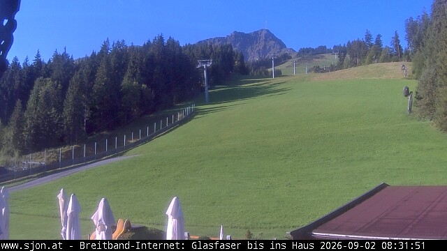 Archived image Webcam St Johann/Tyrol: Mountain restaurant Grander Schupf