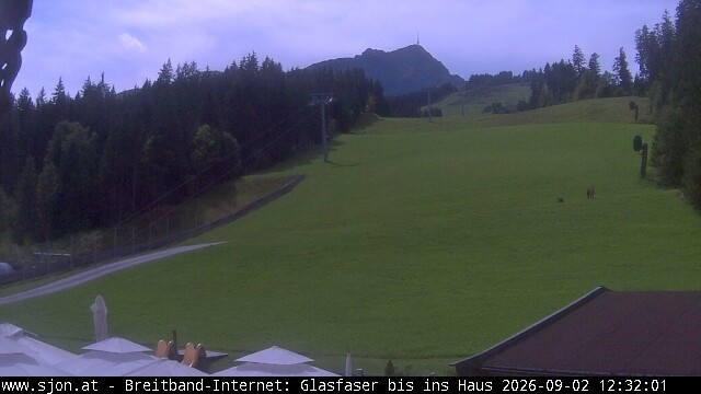 Archived image Webcam St Johann/Tyrol: Mountain restaurant Grander Schupf