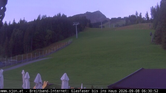 Archived image Webcam St Johann/Tyrol: Mountain restaurant Grander Schupf