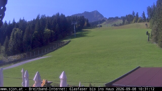 Archived image Webcam St Johann/Tyrol: Mountain restaurant Grander Schupf