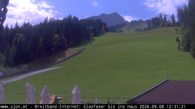 Archived image Webcam St Johann/Tyrol: Mountain restaurant Grander Schupf