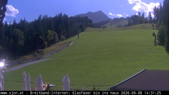 Archived image Webcam St Johann/Tyrol: Mountain restaurant Grander Schupf