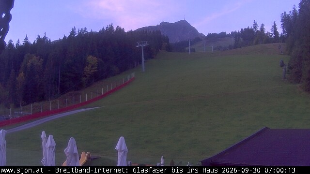 Archived image Webcam St Johann/Tyrol: Mountain restaurant Grander Schupf