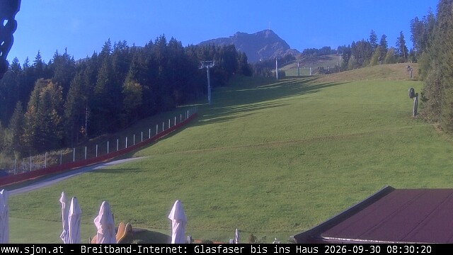 Archived image Webcam St Johann/Tyrol: Mountain restaurant Grander Schupf