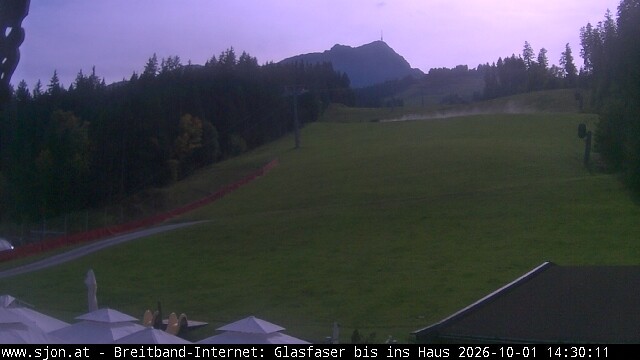 Archived image Webcam St Johann/Tyrol: Mountain restaurant Grander Schupf