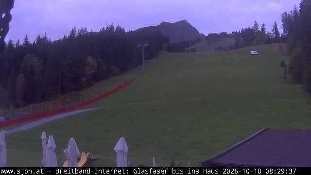 Archived image Webcam St Johann/Tyrol: Mountain restaurant Grander Schupf