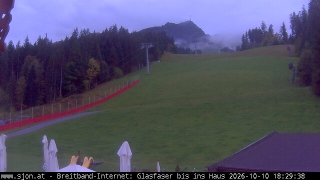 Archived image Webcam St Johann/Tyrol: Mountain restaurant Grander Schupf