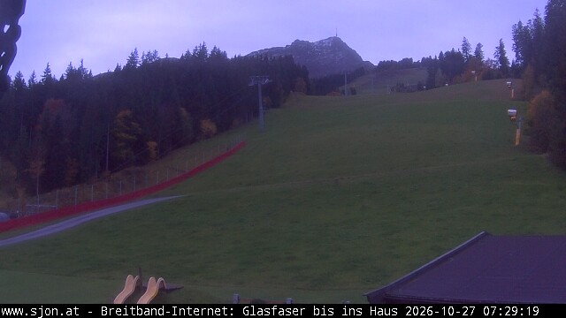 Archived image Webcam St Johann/Tyrol: Mountain restaurant Grander Schupf