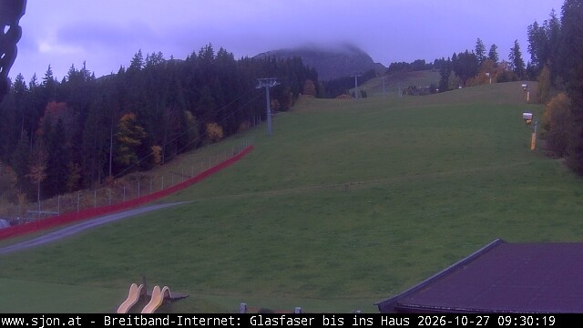 Archived image Webcam St Johann/Tyrol: Mountain restaurant Grander Schupf