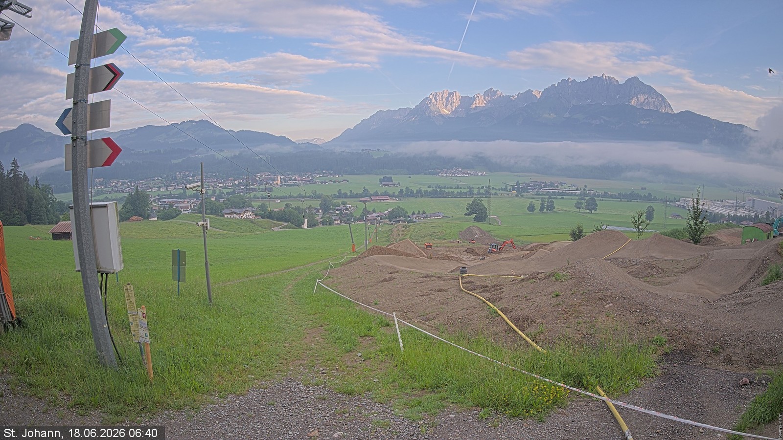 Archiv Foto Webcam Oberndorf in Tirol: Bikepark Tauwiesenlift