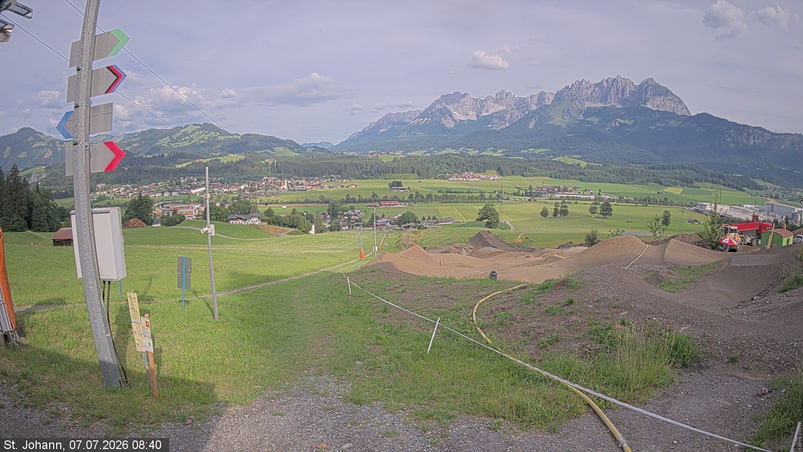 Archiv Foto Webcam Oberndorf in Tirol: Bikepark Tauwiesenlift