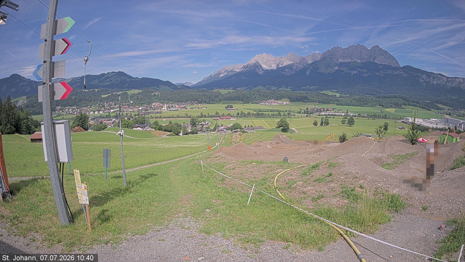Archiv Foto Webcam Oberndorf in Tirol: Bikepark Tauwiesenlift