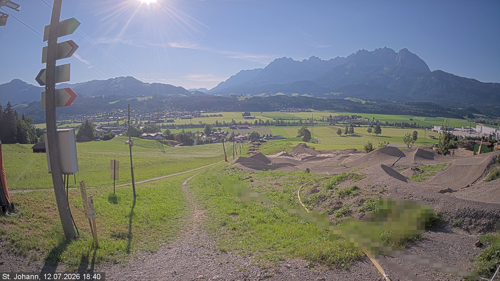 Archiv Foto Webcam Oberndorf in Tirol: Bikepark Tauwiesenlift
