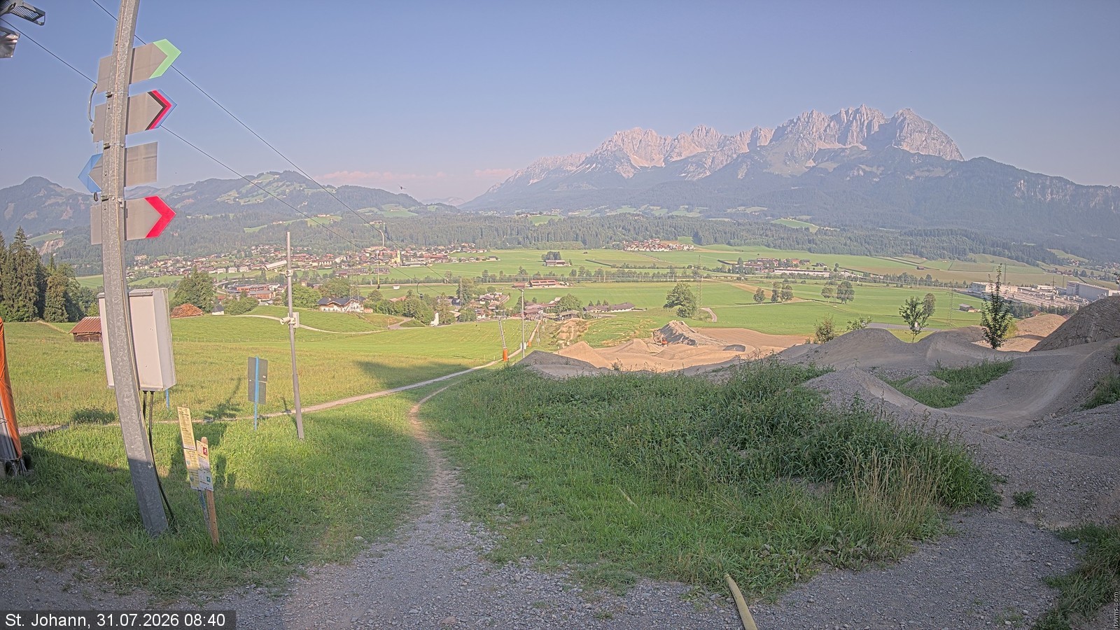 Archiv Foto Webcam Oberndorf in Tirol: Bikepark Tauwiesenlift