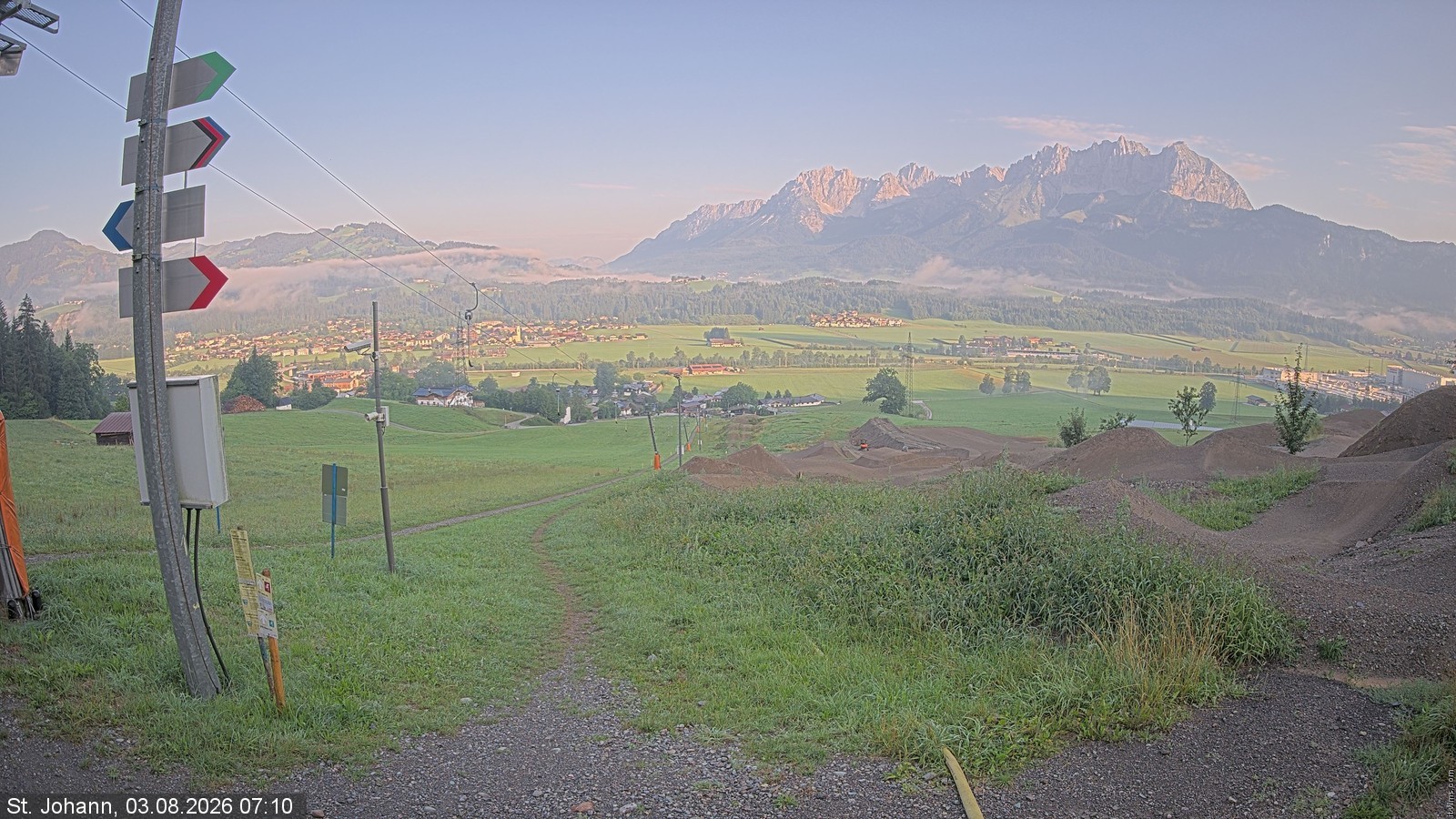 Archived image Webcam Oberndorf/Tyrol: Bike Trails