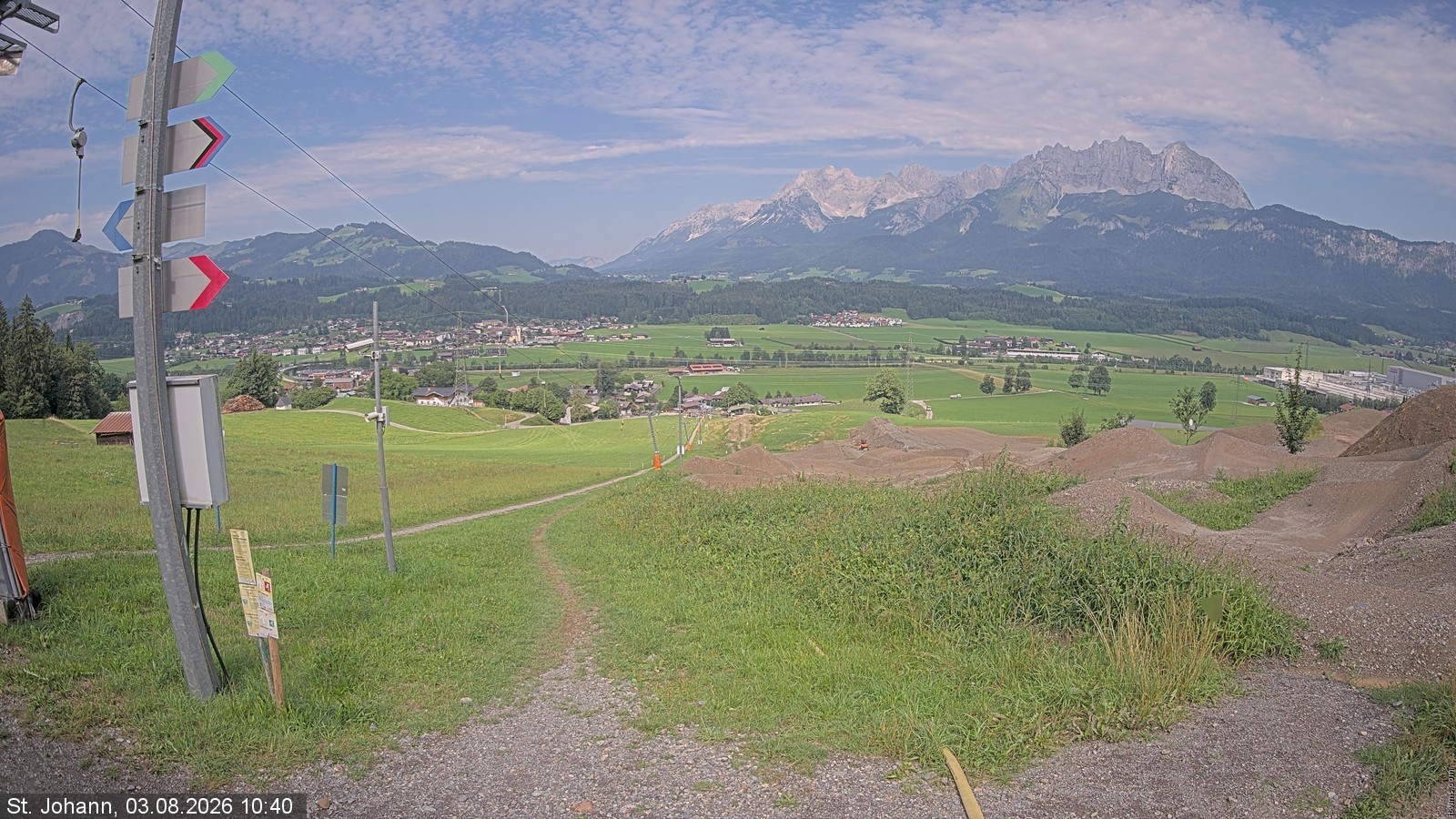 Archived image Webcam Oberndorf/Tyrol: Bike Trails