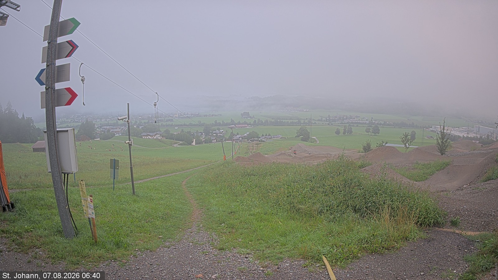 Archived image Webcam Oberndorf/Tyrol: Bike Trails