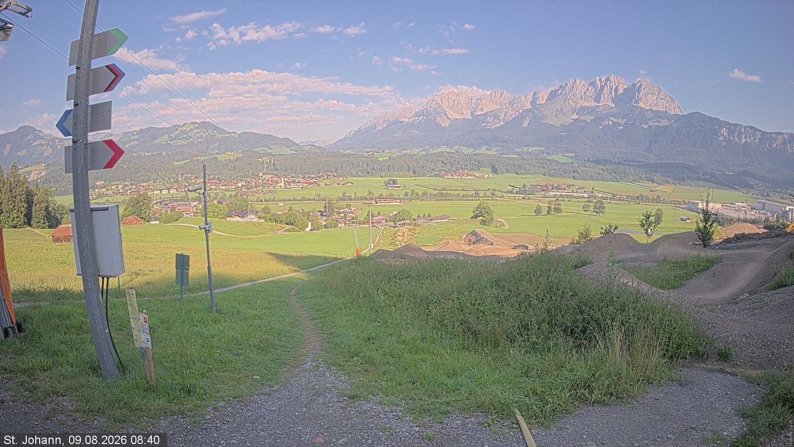Archiv Foto Webcam Oberndorf in Tirol: Bikepark Tauwiesenlift