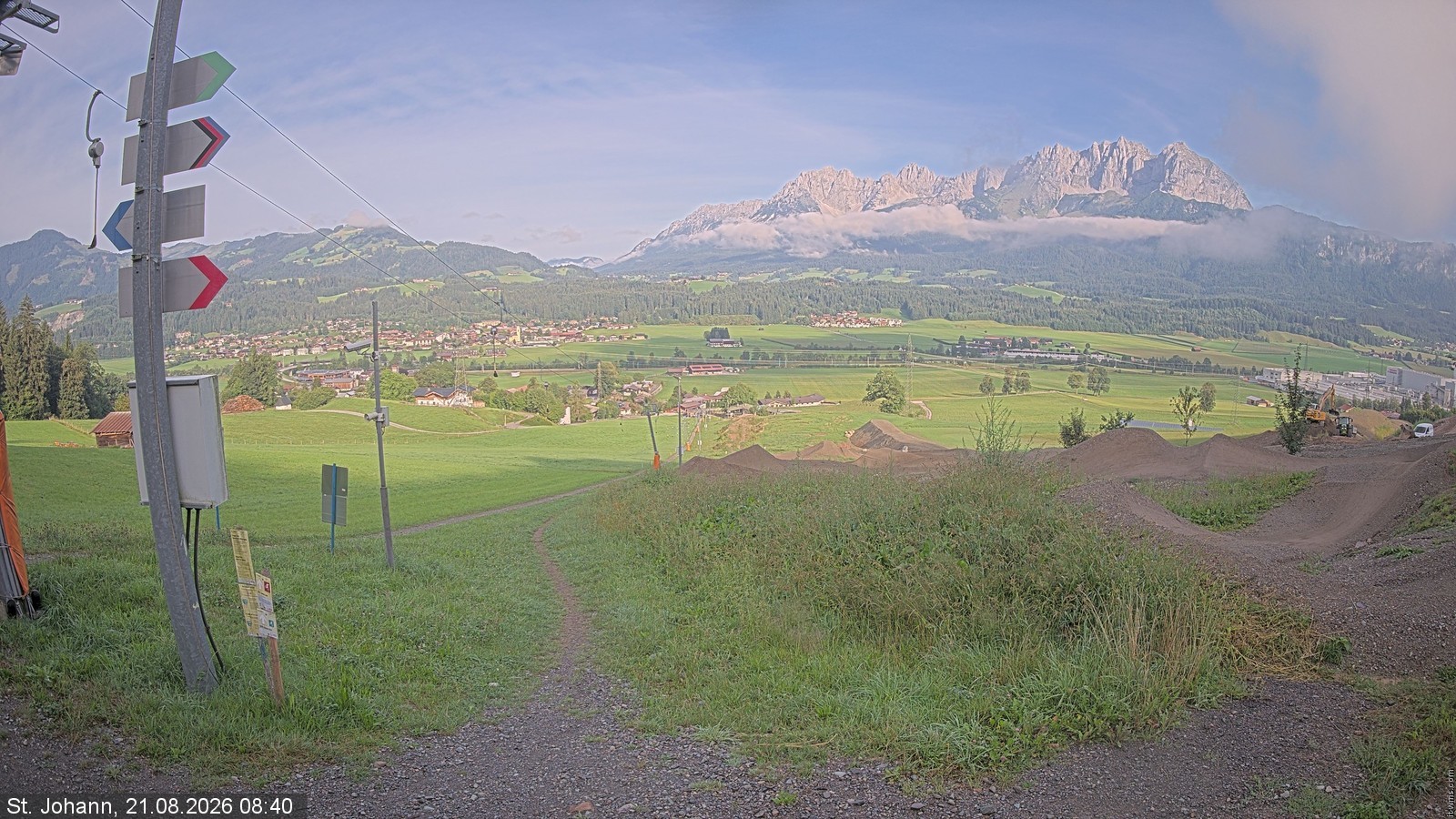 Archiv Foto Webcam Oberndorf in Tirol: Bikepark Tauwiesenlift