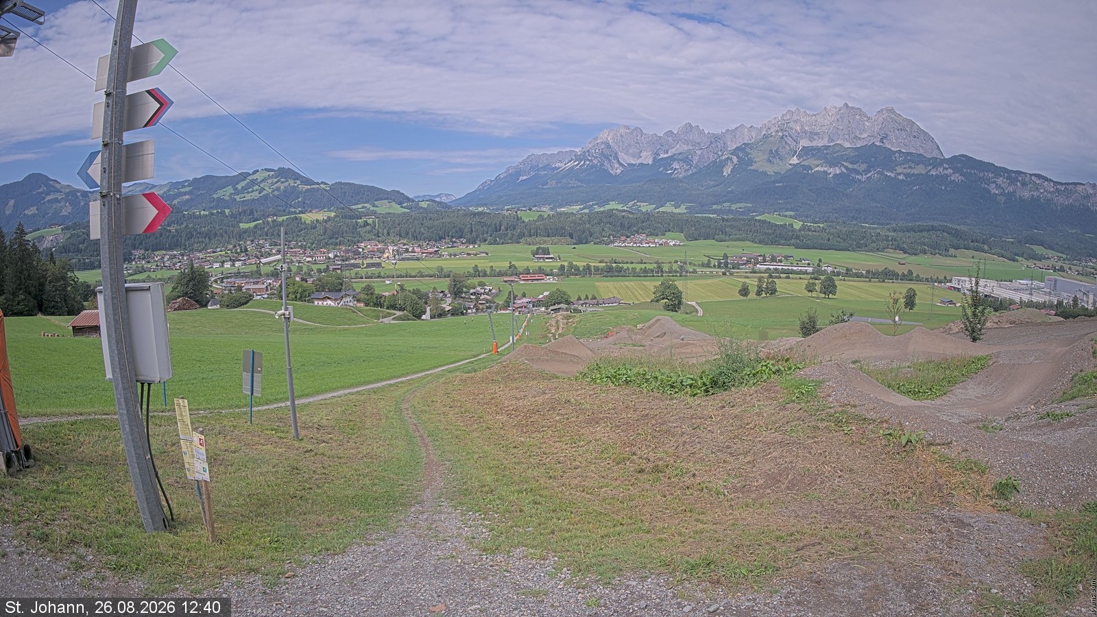 Archived image Webcam Oberndorf/Tyrol: Bike Trails