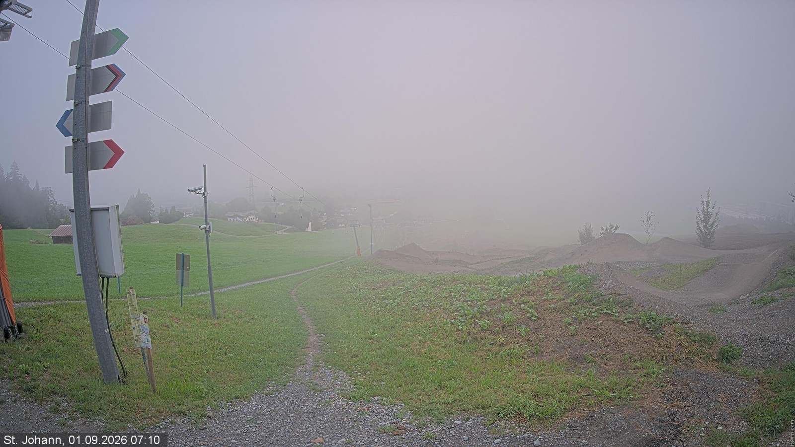 Archiv Foto Webcam Oberndorf in Tirol: Bikepark Tauwiesenlift