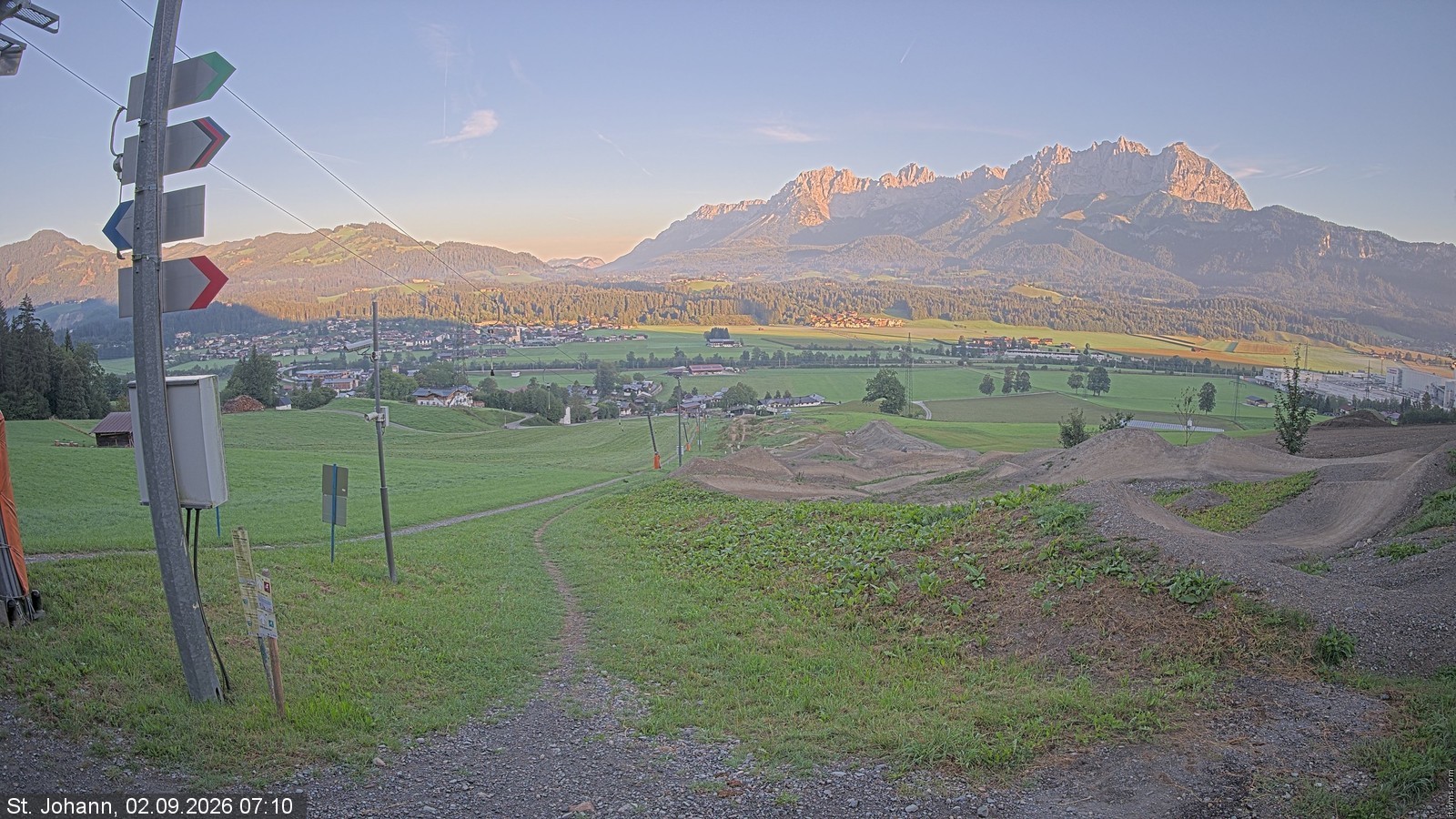 Archiv Foto Webcam Oberndorf in Tirol: Bikepark Tauwiesenlift