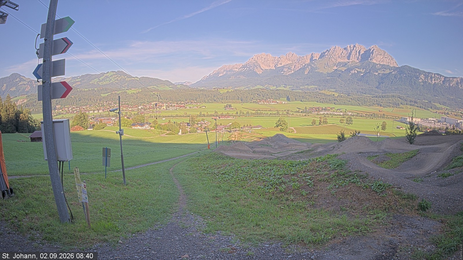 Archiv Foto Webcam Oberndorf in Tirol: Bikepark Tauwiesenlift