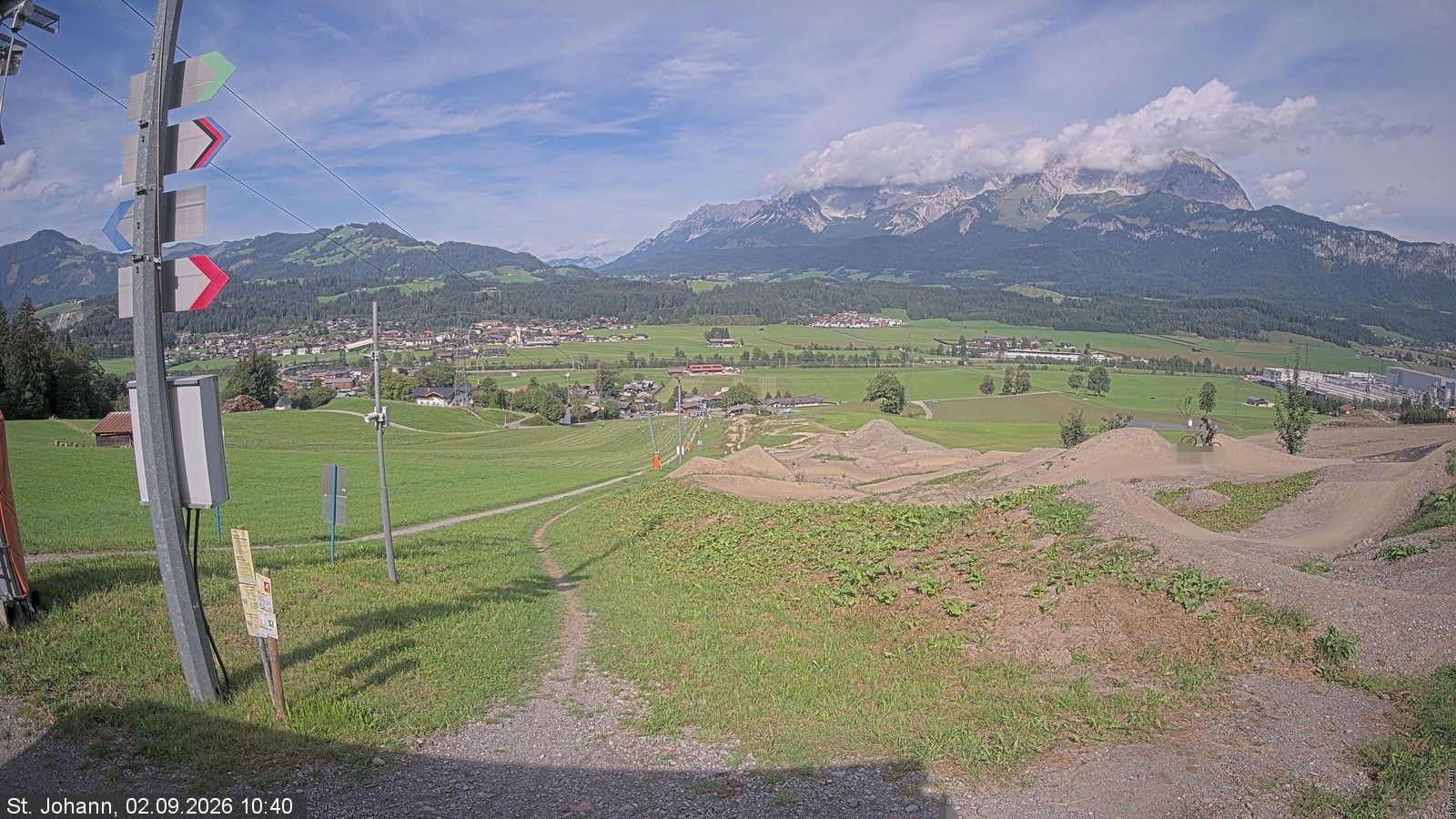 Archiv Foto Webcam Oberndorf in Tirol: Bikepark Tauwiesenlift