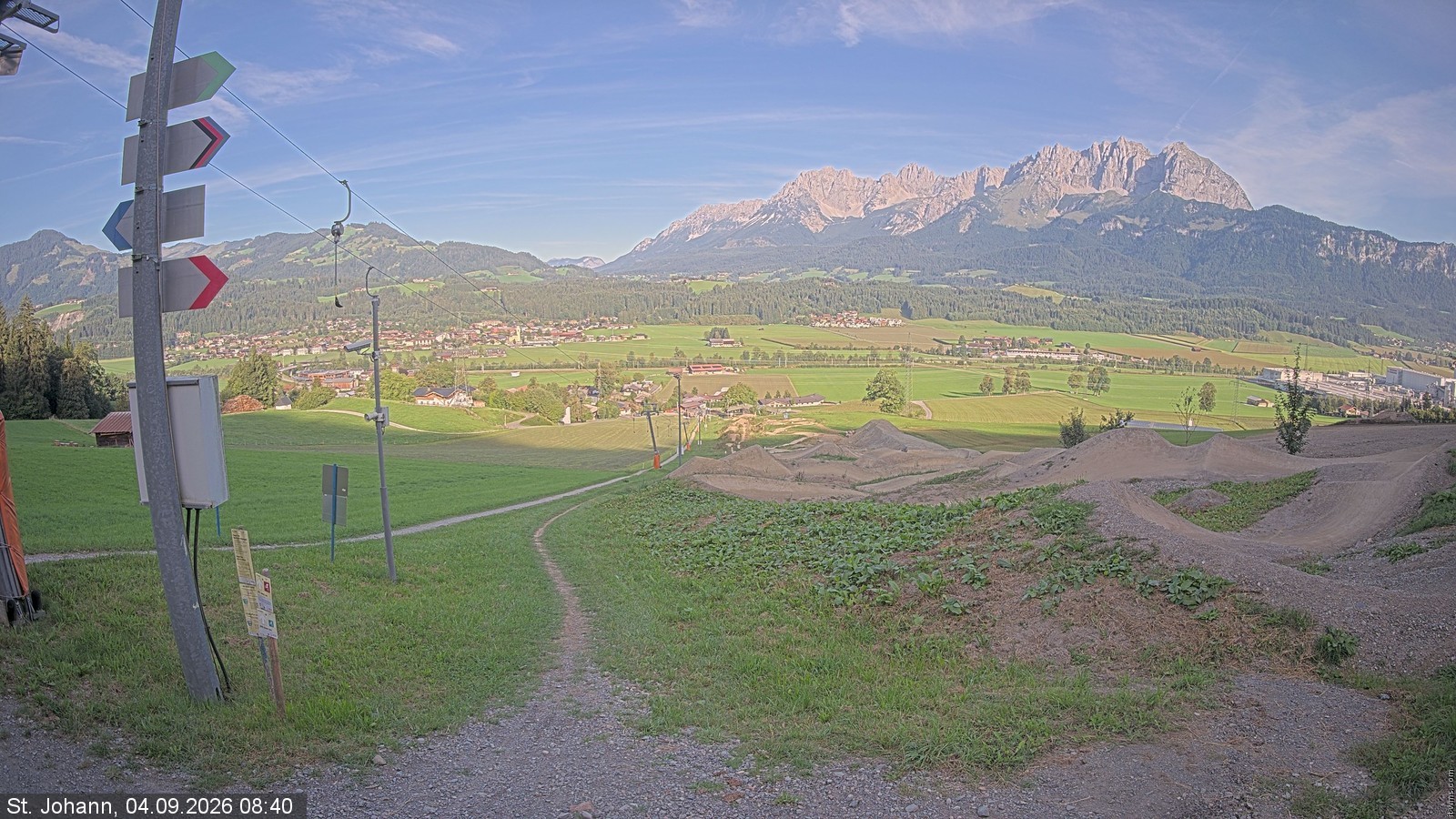 Archiv Foto Webcam Oberndorf in Tirol: Bikepark Tauwiesenlift