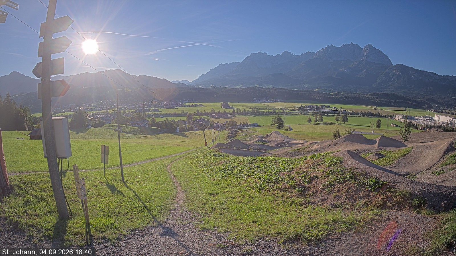 Archiv Foto Webcam Oberndorf in Tirol: Bikepark Tauwiesenlift