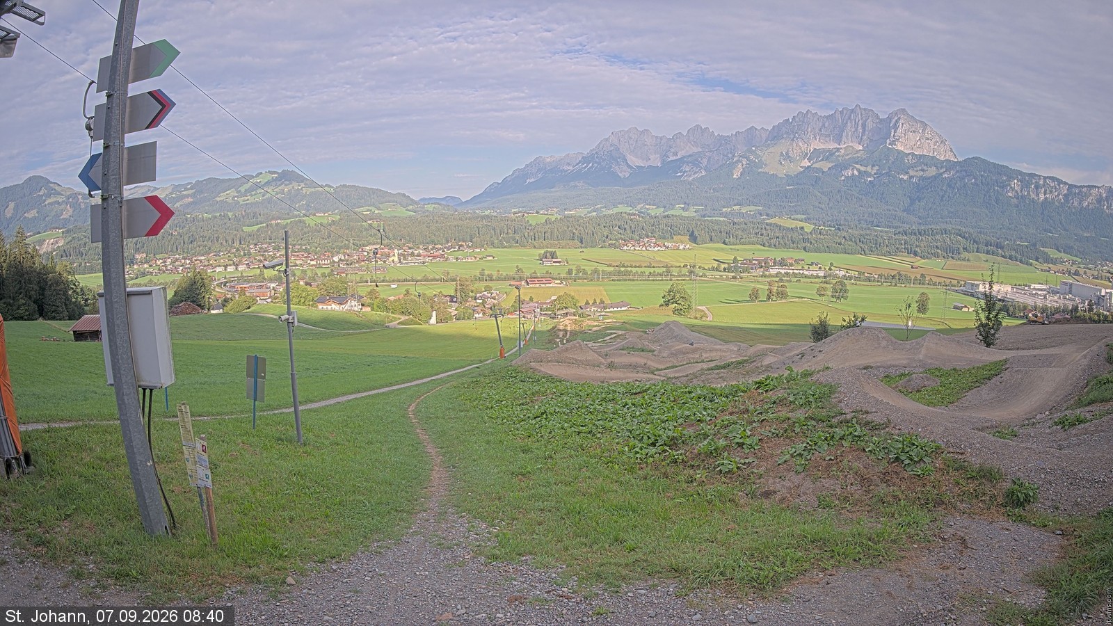 Archiv Foto Webcam Oberndorf in Tirol: Bikepark Tauwiesenlift