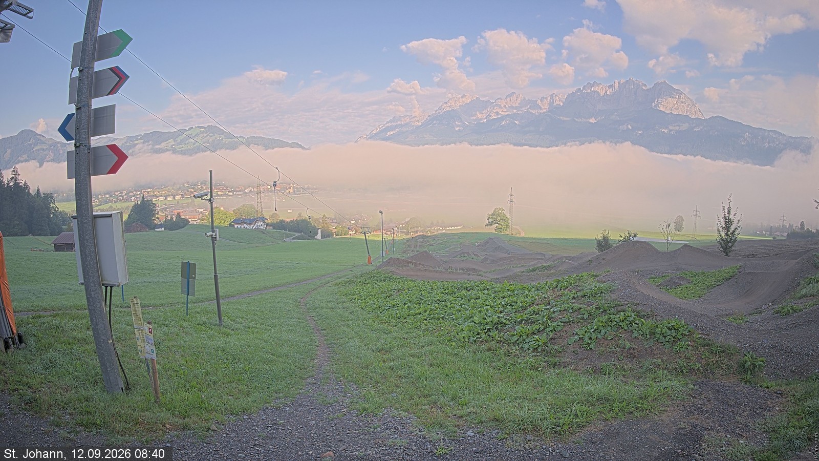 Archived image Webcam Oberndorf/Tyrol: Bike Trails