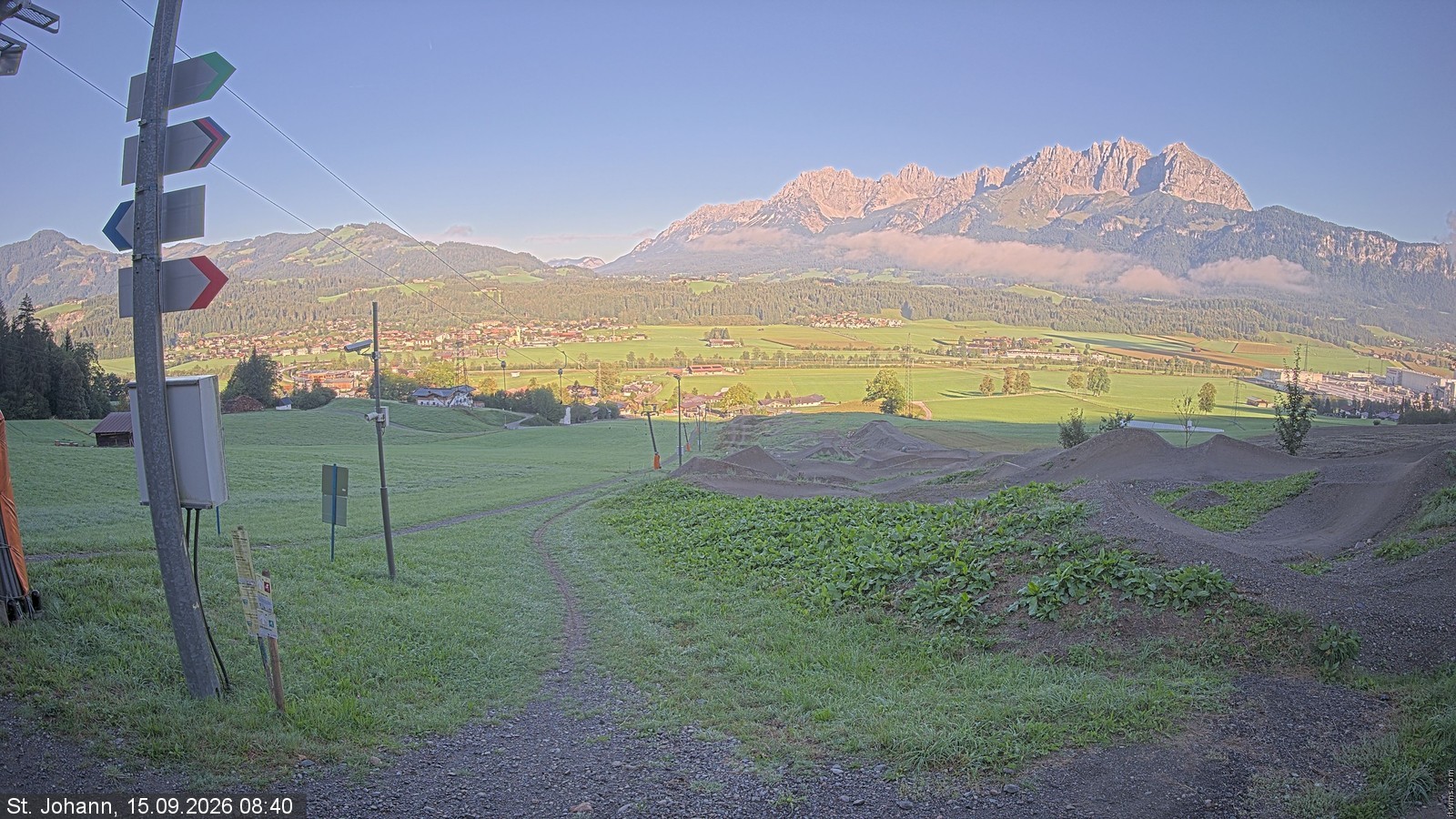 Archiv Foto Webcam Oberndorf in Tirol: Bikepark Tauwiesenlift