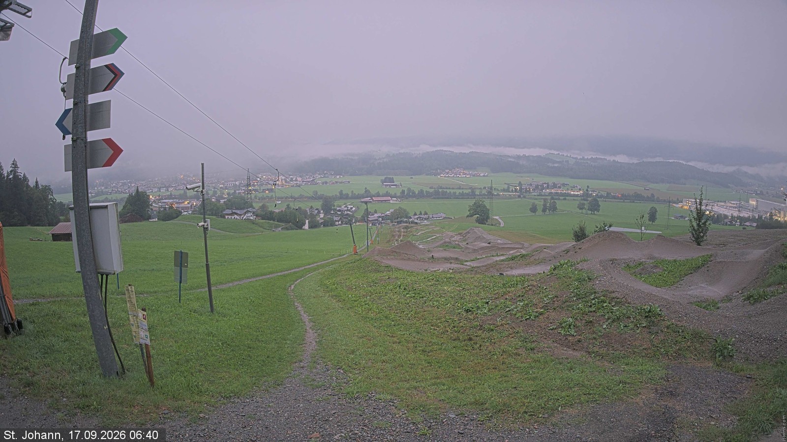 Archiv Foto Webcam Oberndorf in Tirol: Bikepark Tauwiesenlift
