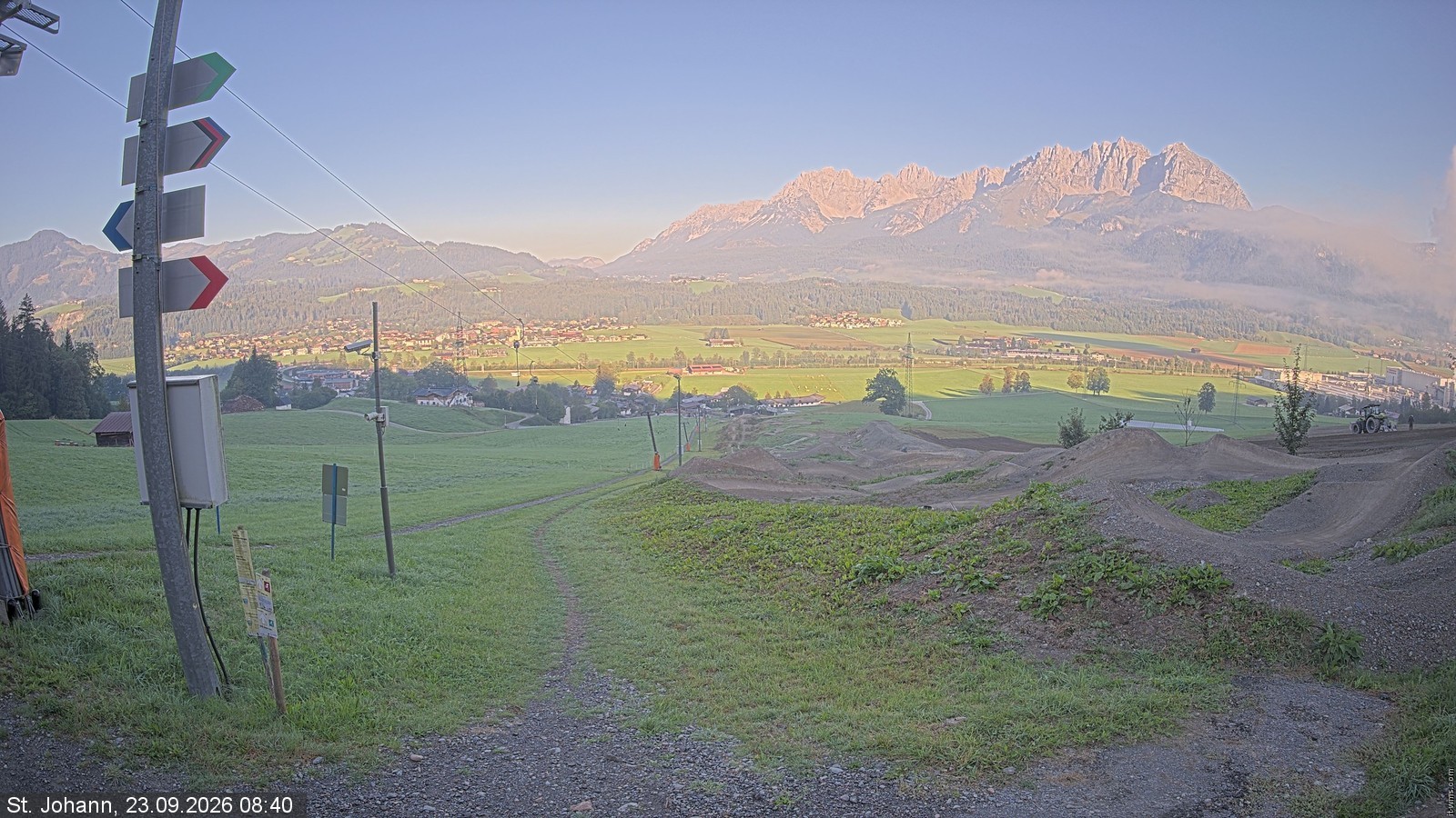Archived image Webcam Oberndorf/Tyrol: Bike Trails
