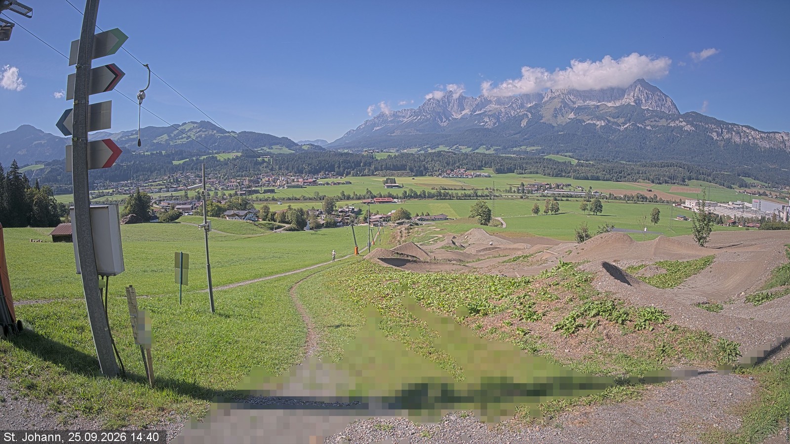 Archiv Foto Webcam Oberndorf in Tirol: Bikepark Tauwiesenlift