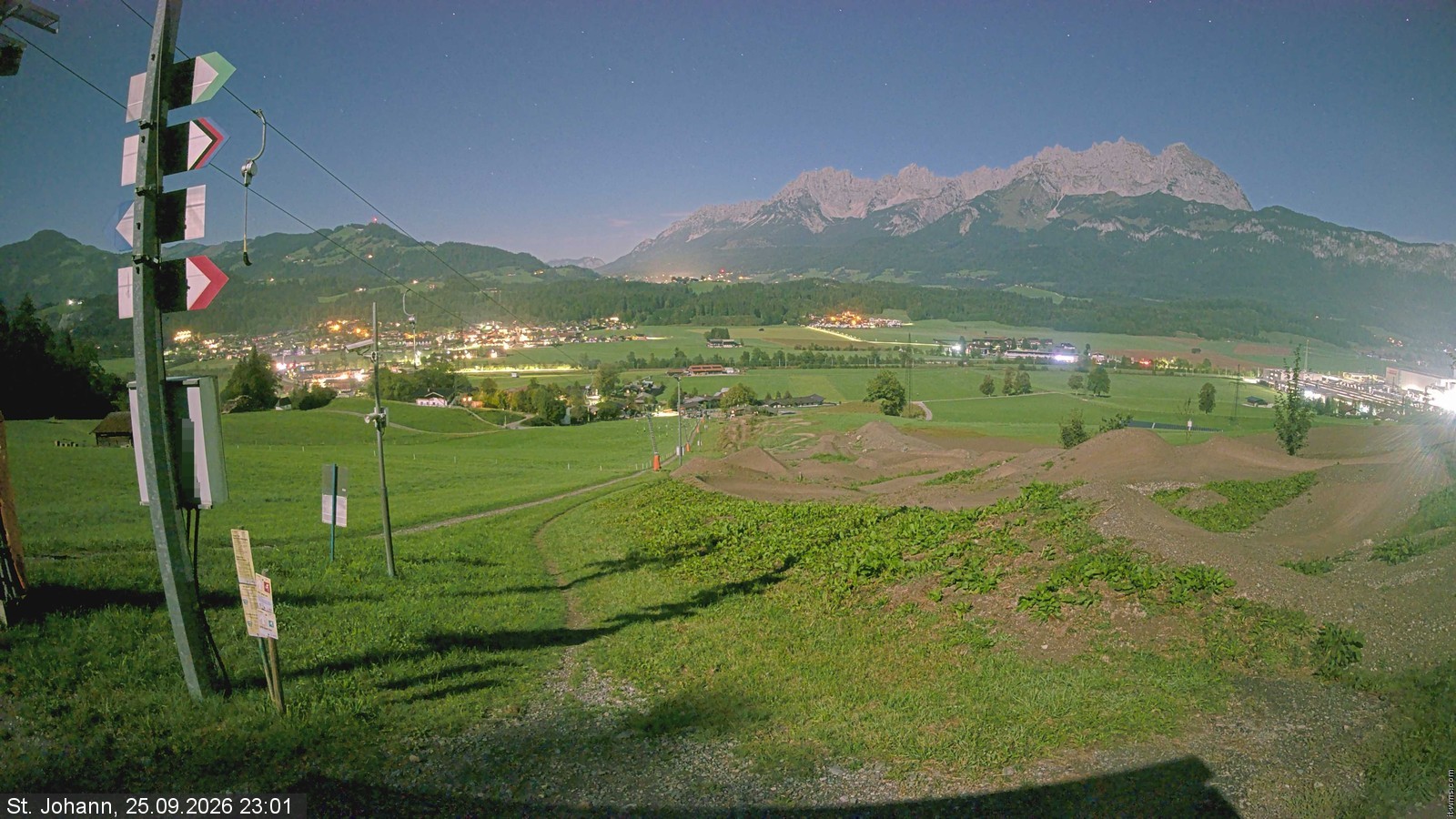 Archiv Foto Webcam Oberndorf in Tirol: Bikepark Tauwiesenlift