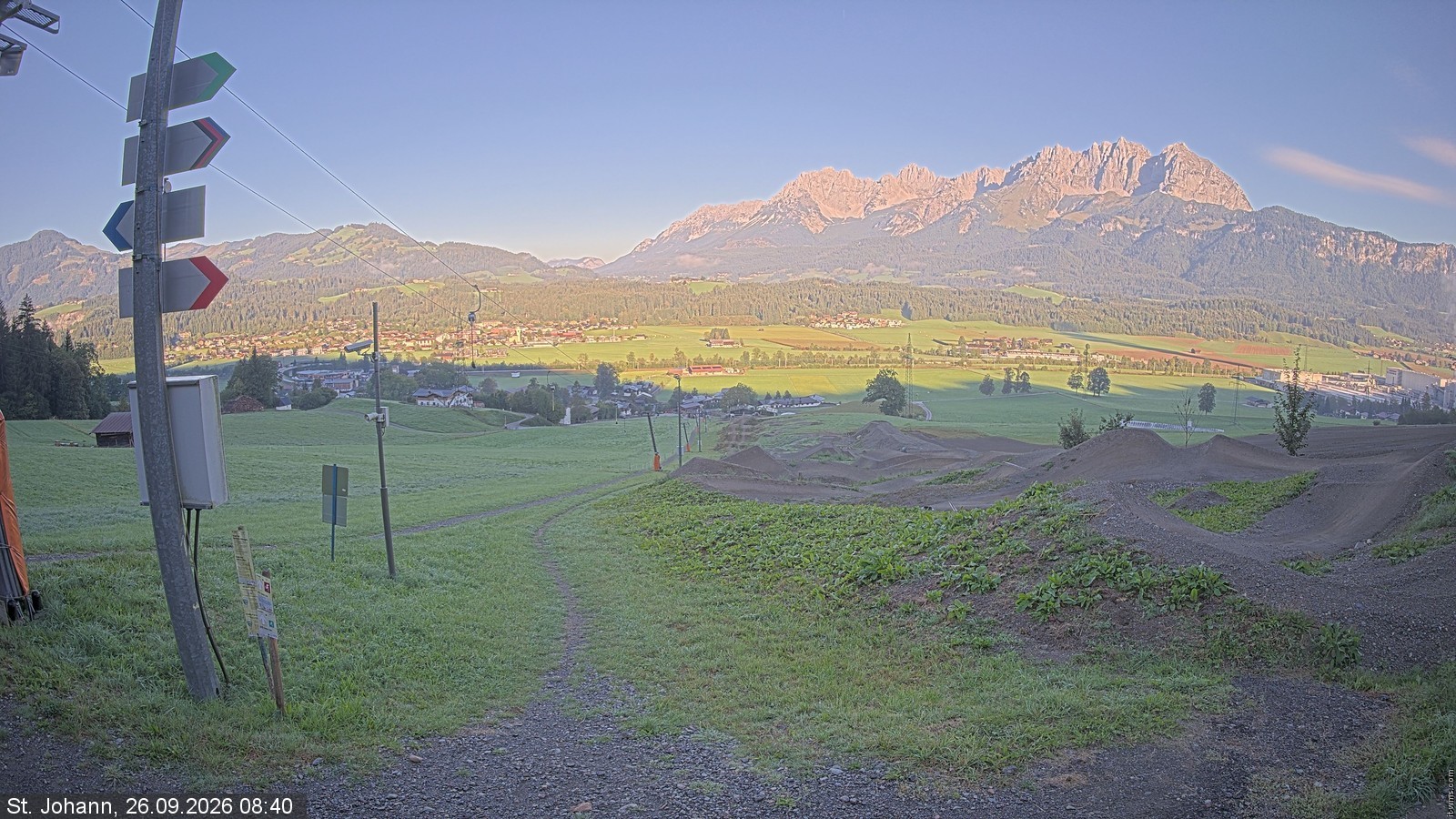 Archiv Foto Webcam Oberndorf in Tirol: Bikepark Tauwiesenlift