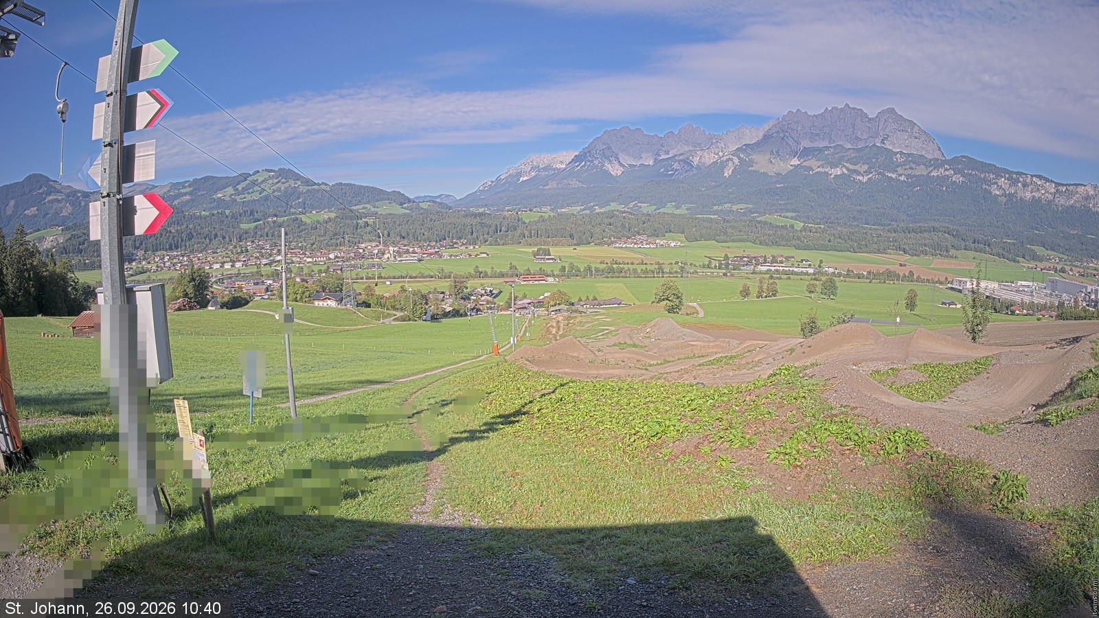 Archiv Foto Webcam Oberndorf in Tirol: Bikepark Tauwiesenlift