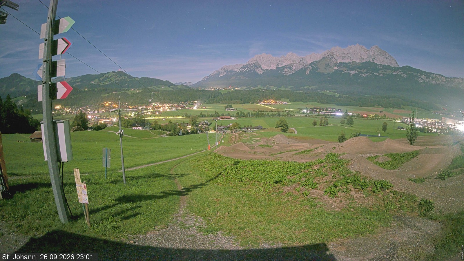 Archiv Foto Webcam Oberndorf in Tirol: Bikepark Tauwiesenlift