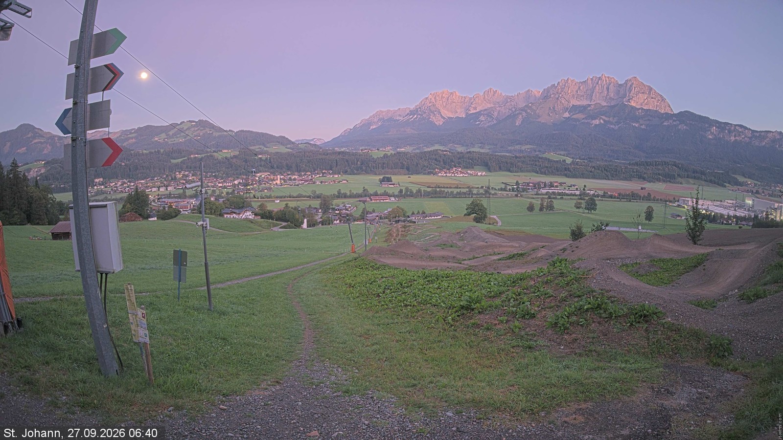 Archiv Foto Webcam Oberndorf in Tirol: Bikepark Tauwiesenlift