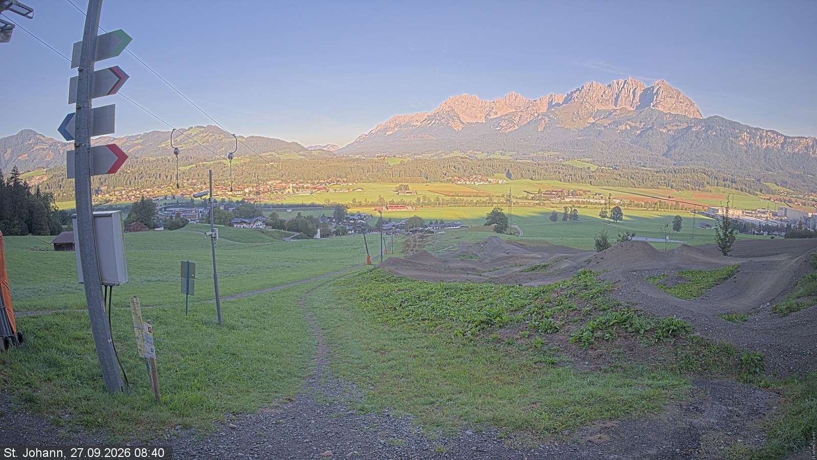 Archiv Foto Webcam Oberndorf in Tirol: Bikepark Tauwiesenlift