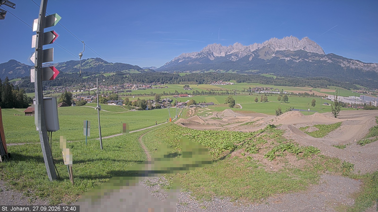 Archiv Foto Webcam Oberndorf in Tirol: Bikepark Tauwiesenlift