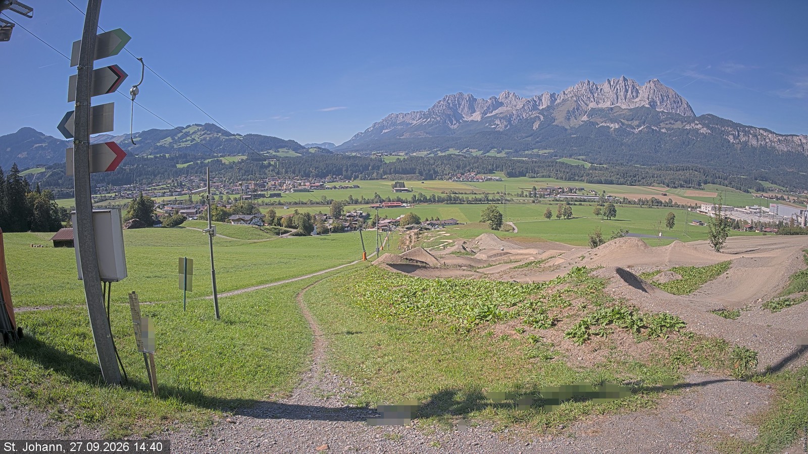 Archiv Foto Webcam Oberndorf in Tirol: Bikepark Tauwiesenlift